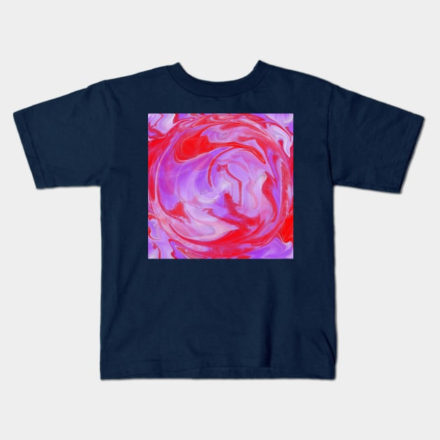 A purple and red globe Kids T-Shirt by TiiaVissak